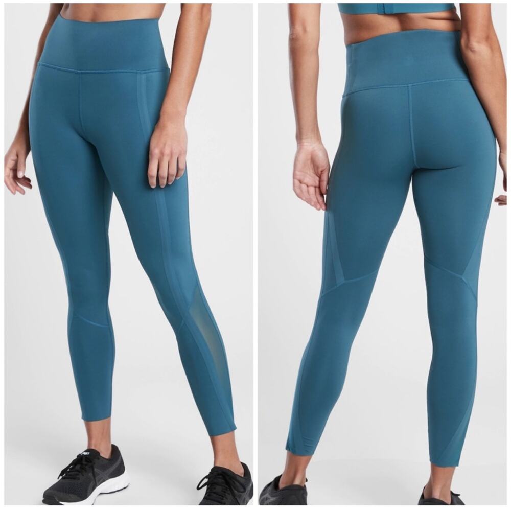 Athleta Teal High Gear 7/8 Tight